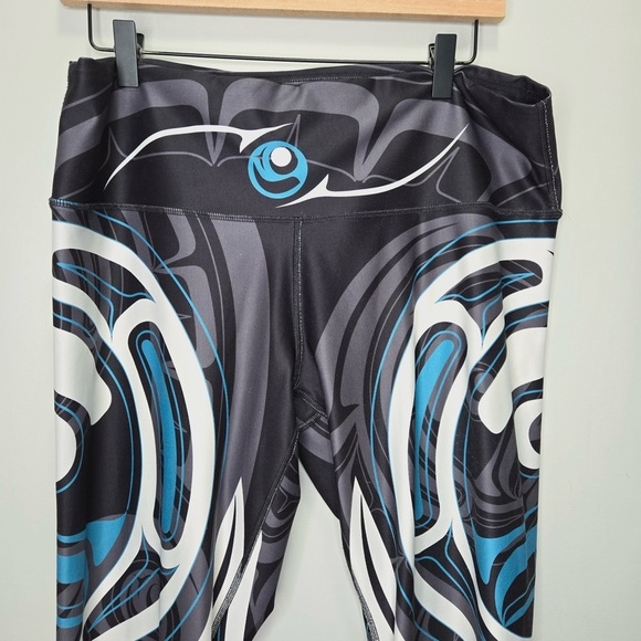 Nominou Legging Wolf and Moon Teal Legging Size XXL - Picture 4 of 13